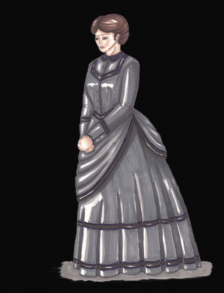 Colorized Governess with black background copy